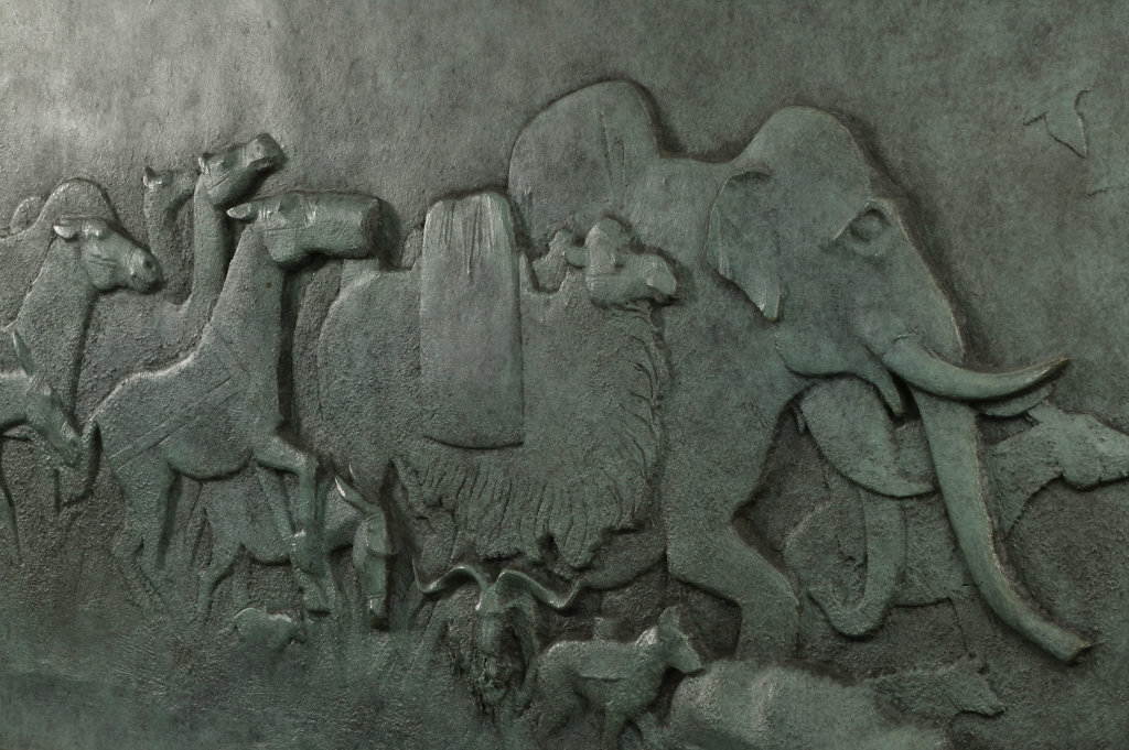 Detail of model for Animals in War Memorial